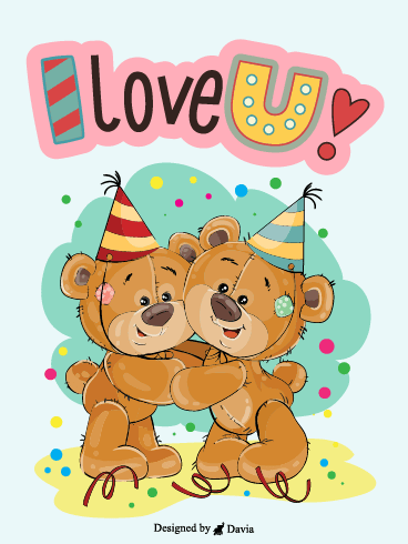 Beary Love  – I Love You Cards