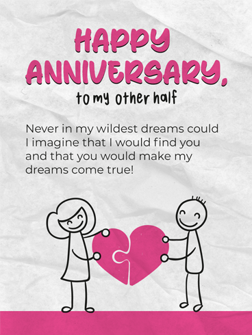 Love Puzzle –  Happy Anniversary Cards