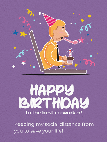 Distance Birthday –  Birthday Cards for Co-Workers