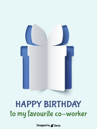 Popup Gift – Happy Birthday Co-Worker Cards