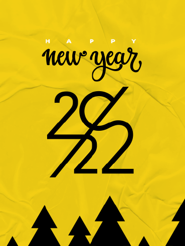 Yellow Hello New Year- New Year