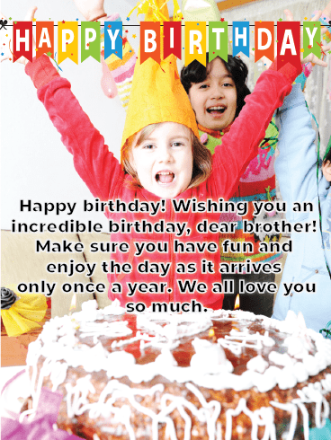 Happy Birthday Brother Cards – Fun Birthday 