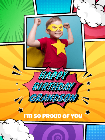 Proud Of You - Happy Birthday Grandson