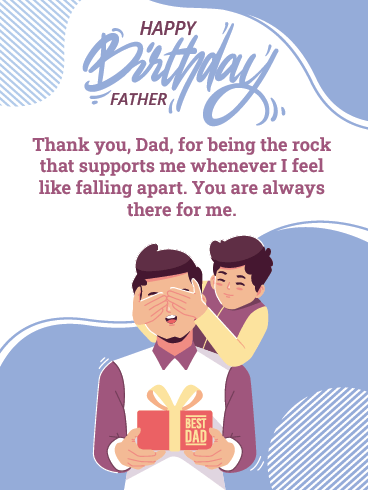 My Rock – Happy Birthday Father Cards