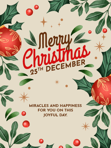 Miracles & Happiness - Christmas