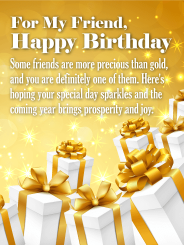 Happy Birthday to my Precious Friends Card