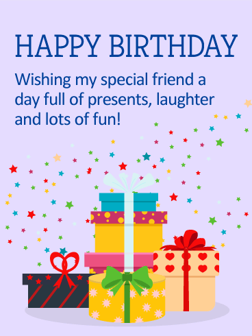 You are a Star on Your Special Day - Happy Birthday Card for Friends
