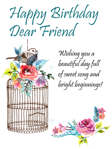 To the Sweetest Friend - Happy Birthday Card
