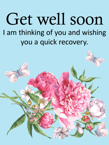 Carnation Get Well Card