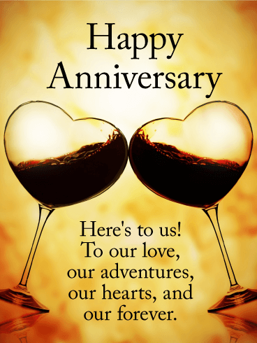To our Love! Happy Anniversary Card