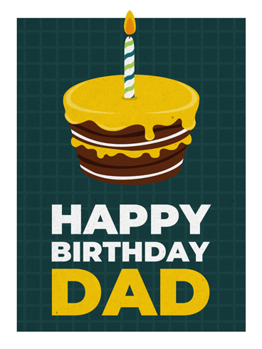 Yellow Choco Cake – Birthday Cards for Father