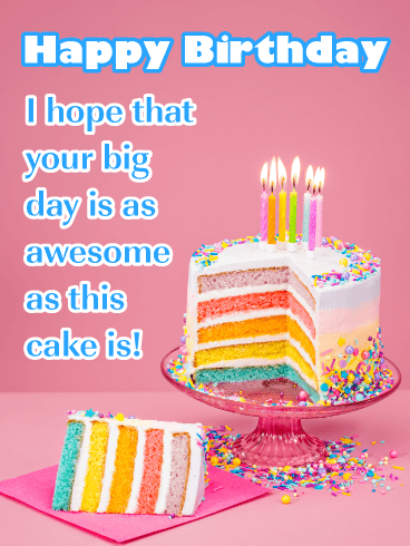Awesome Cake! - Happy Birthday Card