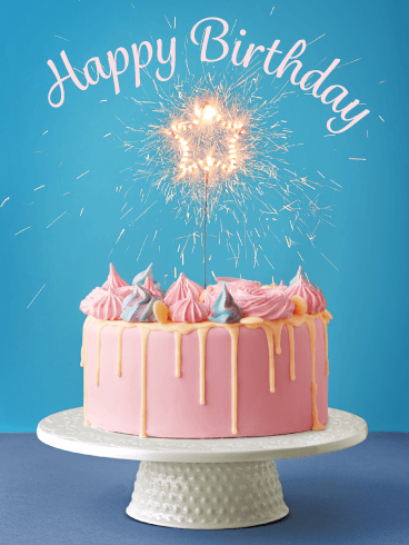 Sparkling Celebration Cake – Happy Birthday Card